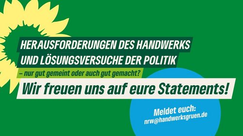"Herausforderungen des Handwerks und Lösungsversuche der Politik" mit Marc Zimmermann, MdL